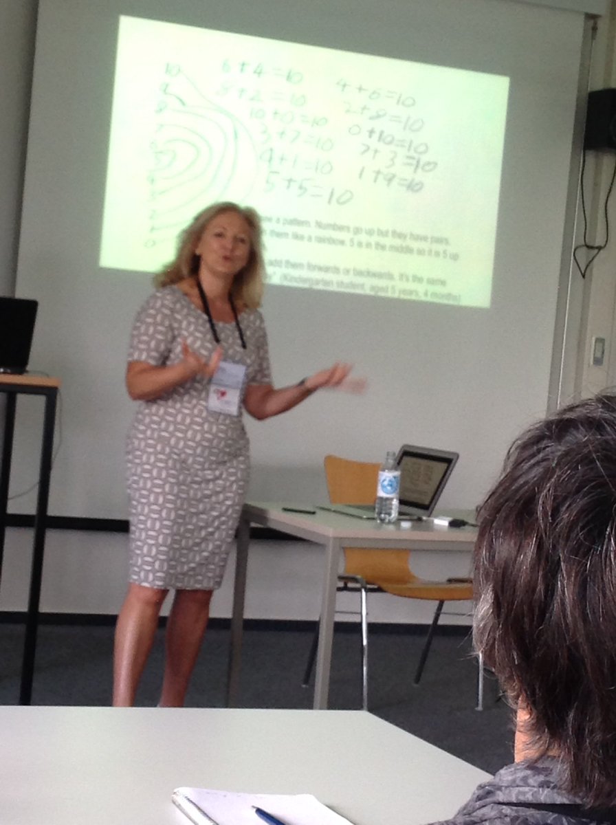 Way8Jennifer's tweet photo. Mathematical pattern &amp; structure underpins all early mathematical development. Joanne Mulligan TSG1. #icme13 https://t.co/ALdMCzMh79