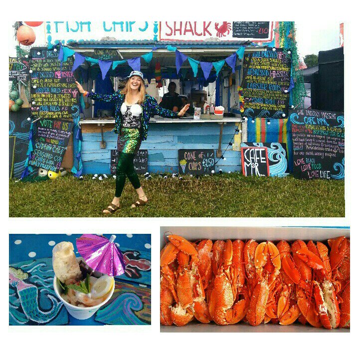 Beach_Food's tweet photo. Rain getting you down? Come &amp; get your pincers on a delicious Prawn Pot or a lovely Pembs lobster! @WOMADfestival https://t.co/hHBgZvtT1c