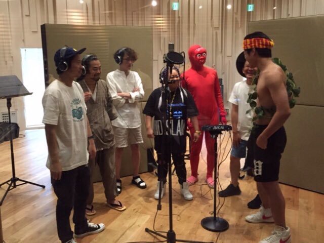 gaki_ranger's tweet photo. 「チョムチュー」番組テーマ曲をRed Bull Studios Tokyoでレコーディ
ング！詳細は後日発表！【餓鬼スタッフ】 https://t.co/MG2nkXBztZ