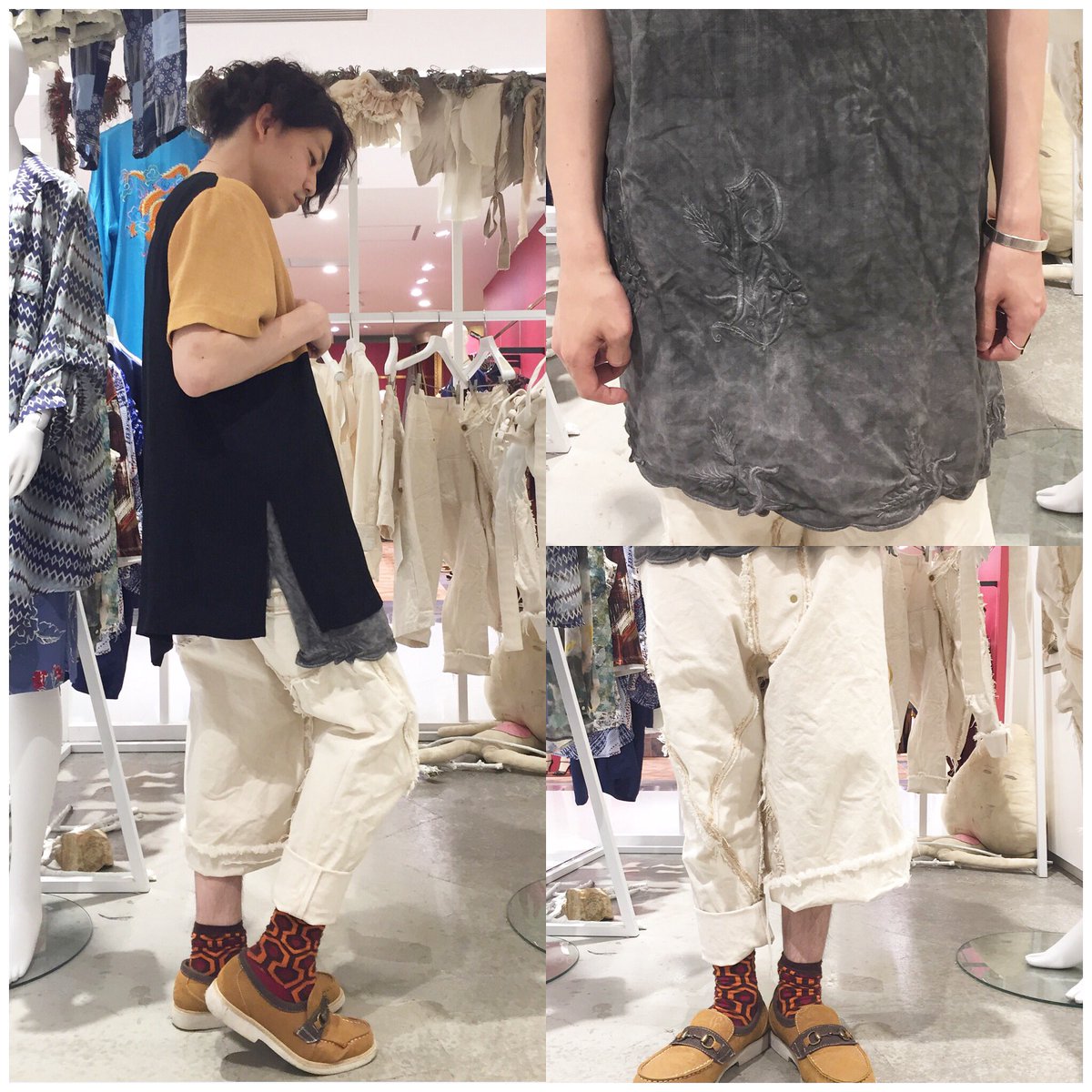 WALL_LABO's tweet image. @wall_labo select mix 
MEN'S STYLING

Tシャツ
yeahright ¥17,000＋TAX
羽織り
vintage ¥6,800＋TAX
パンツ
またどまーじゅ¥37,000