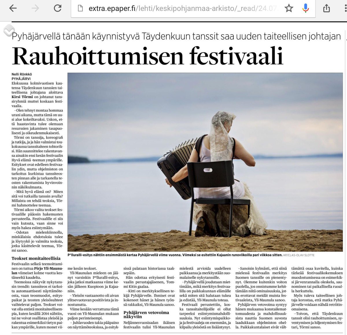 Full_Moon_Dance's tweet photo. Kaunis kiitos 25v juhlavuodesta! Yhdessä teimme siitä ikimuistoisen. Kirsi Törmi jatkaa tästä teemalla "hyvä elämä". https://t.co/Ye387yZ5rl