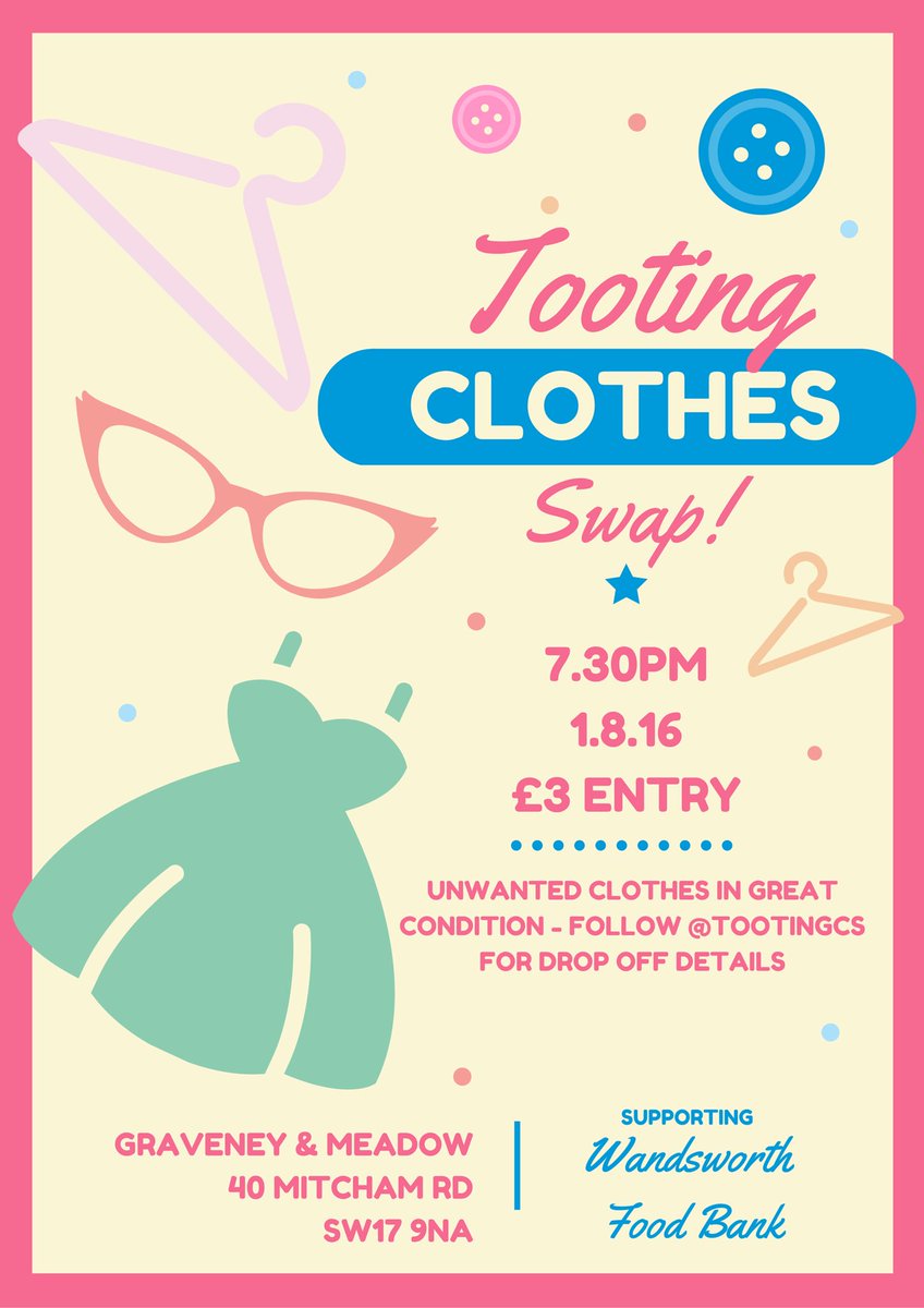 Katies Pilates (@katiespilates) on Twitter photo This looks fun <a href="/GraveneyMeadow/">Graveney & Meadow</a> with <a href="/TootingCS/">Tooting Clothes Swap</a> #Tooting #Tootingclothesswap #SW17 This looks fun <a href="/GraveneyMeadow/">Graveney & Meadow</a> with <a href="/TootingCS/">Tooting Clothes Swap</a> #Tooting #Tootingclothesswap #SW17