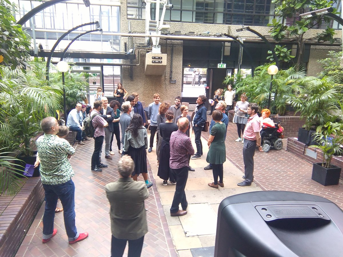 thisisliveart's tweet photo. Participants taking part in Gary Stevens 'changing your tune' #thethingstheydo https://t.co/M53LMOmcE3
