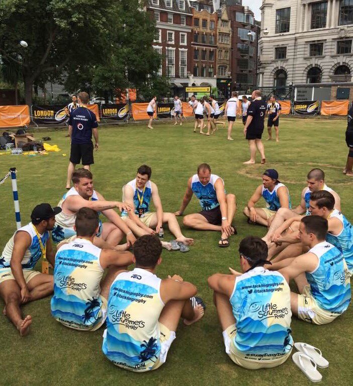 <a href="/REDRockets7s/">Rockets 7s</a> in their <a href="/REDTeamwear/">RED Teamwear</a> Not often you see flip-flops in rugby! <a href="/TacklingRugby/">Tackling Rugby</a> #lbr16 Good Luck!