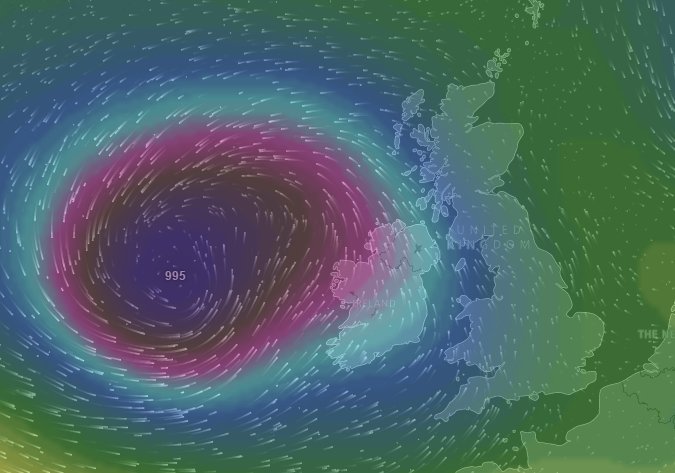 AnglersWeather's tweet photo. Low pressure moving in Tuesday evening, nice warm south westerlies on Wednesday ~ https://t.co/bnzCd8IIb2