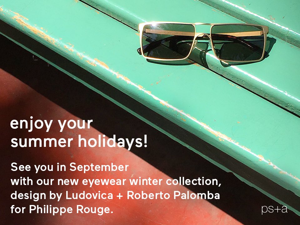 See you in September with our new winter Collection design by Ludovica ➕ Roberto Palomba for <a href="/philippe_rouge/">Philippe Rougé</a>