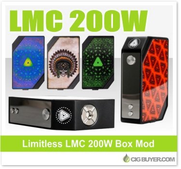 cigbuyer's tweet image. Limitless LMC 200W Box Mod – $49.99: cigbuyer.com/limitless-lmc-… #ecigs #vaping #limitlessmod #vapelife #vapedeals