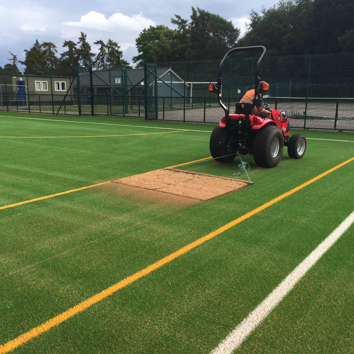 KestrelSports's tweet photo. 1st #coolcork infill into 3G @PolytanUK grass at Northgate School. Congrats to team & new Contracts Manager Euan https://t.co/IMIra58Vn0