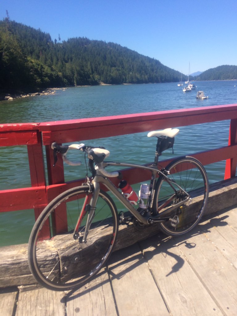 shelleyocean's tweet photo. Sunshine Coast Bike adventure Lund to Powell River. Whoah those are some hills! #Okeover #Sliammon #halfagrandfondo https://t.co/jXhndx8mxn