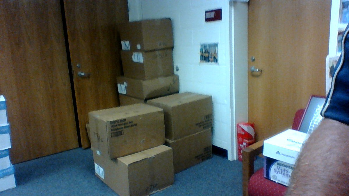BRMSbulldogs's tweet photo. Learning potential! Donated Chromebooks for equity waiting to be used! Thank you BRM PTO &amp; community! @BRMSbulldogs https://t.co/nogT2HD7wf