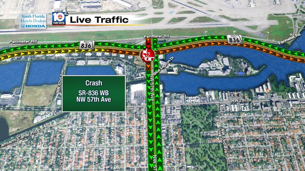 Accident on SR-836 WB at NW 57th Ave #TRAFFIC #MIAMI https://t.co/FDkeVj7Bo7