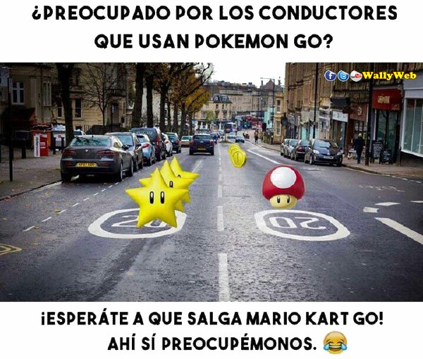 WallyWeb's tweet photo. Preocupado x #PokemonGo?... Mirá! @sabribojar @SabriCugat @Sarcastimo @gabrielkstandup @gus_franceschi #MarioKartGo https://t.co/JtYMeKMusT
