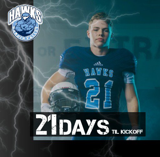 athleteworkshop's tweet photo. 21 days til kickoff ... ๐ @coltonburnz #CountdownNumbers #HawkStrong https://t.co/6aLcQNS3Rx