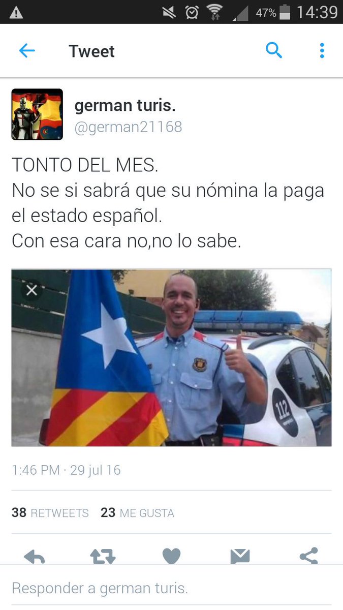 <a href="/german21168/">🕇german turis🇪🇸💚</a> <a href="/mossoscat/">Mossos</a> <a href="/govern/">Govern de Catalunya</a> <a href="/KRLS/">krls.eth / Carles Puigdemont</a> @MinutoNavarra @legionespanola <a href="/AspAlicante/">Lola</a> <a href="/josesoliscangas/">José Solís Cangas.#Yo FFCCSSEyFAS...</a> <a href="/Portabales_Hijo/">ℛ𝒾𝒸𝒶𝓇𝒹ℴ 𝒫ℴ𝓇𝓉𝒶𝒷𝒶𝓁ℯ𝓈 𝒥𝓇.🦀🇪🇸</a>