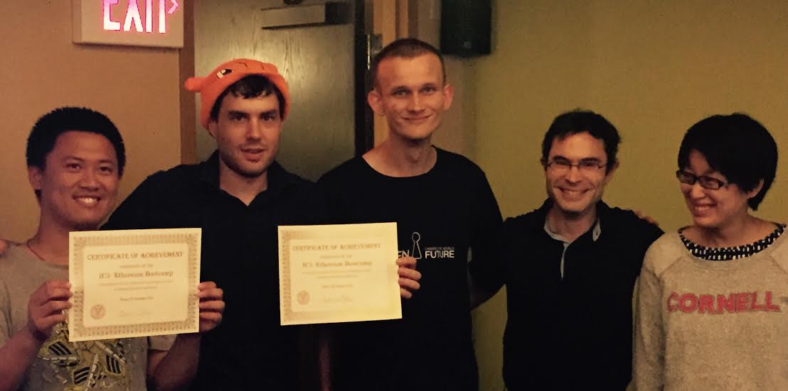 VitalikButerin's tweet photo. Congratulations to IC3-Ethereum-Pokemon bootcamp winners! One of the most productive hackathons I have ever attended https://t.co/Hd64RuwSnm