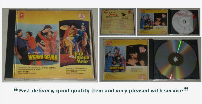 BollywoodVinyls's tweet photo. #VishnuDevaa / #TeriTalashMein (1989) - BID NOW - #CD #Bollywood #Hindi #Music #RajeshRoshan https://t.co/CdmtCFQHTe https://t.co/1vRC5VoMXJ