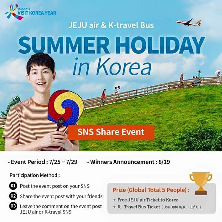 maraiph's tweet photo. #SNSshareevent, get the chance for a holiday in Korea! #jejuair #ktravelbus

More info at https://t.co/2OpFbpQDrE https://t.co/WUBGgLvJtr