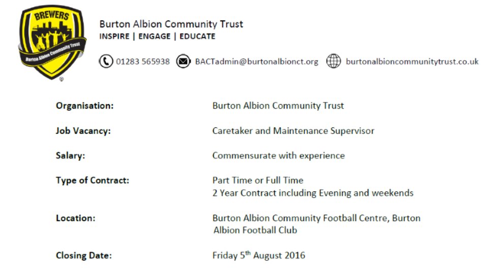 Burton Albion Community Trust tweet media