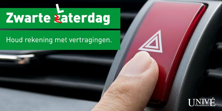 Morgen is het weer #zwartezaterdag. Vertrekt u richting Frankrijk? Houd dan rekening met lange files.