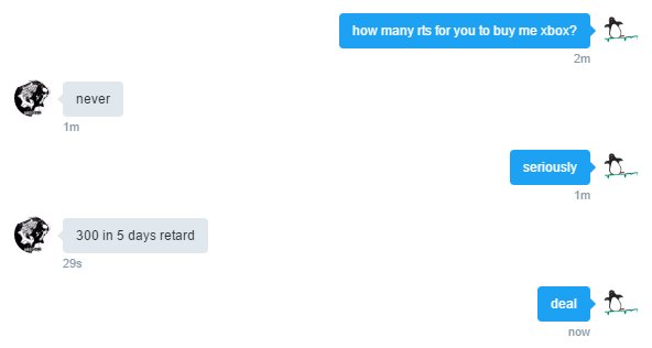 clrk_'s tweet image. 300 RTS AND @VexMightee BUYS ME A XBOX