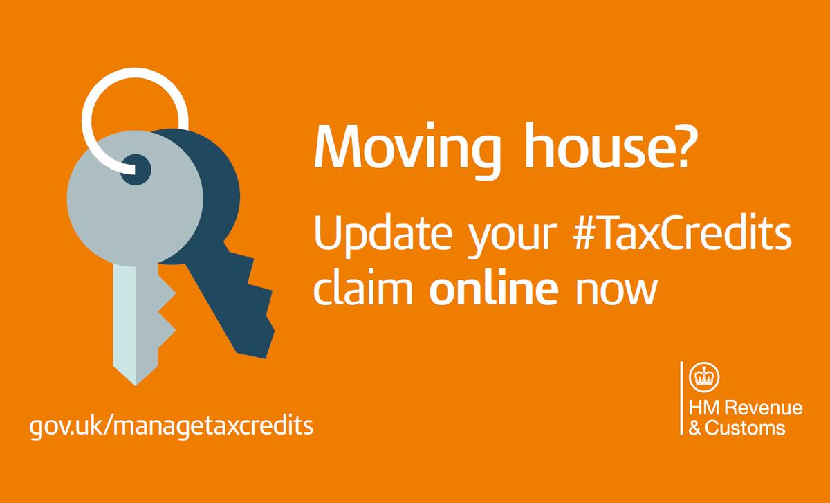 Update your circumstances for #TaxCredits online now. Go to ow.ly/Alj3302qTFm