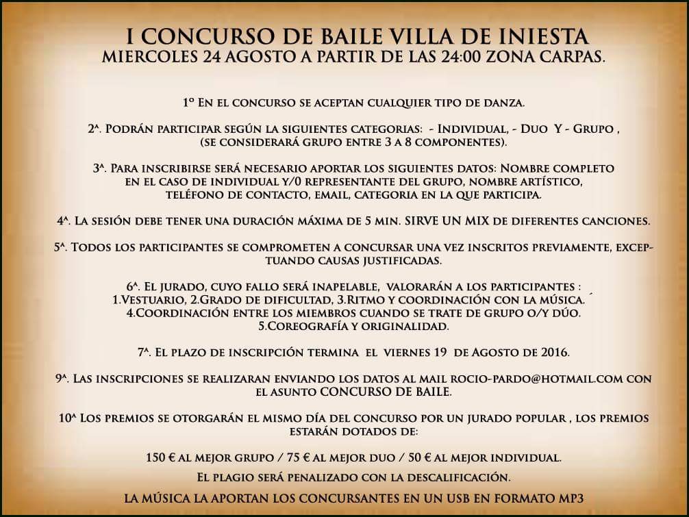 xmmj61's tweet photo. CONCURSO DE BAILE EN INIESTA.
(RT spam gracias💞) https://t.co/YKbmWLSMK0