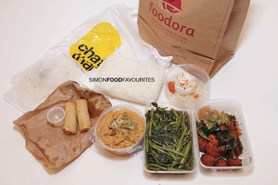 SimonLeong's tweet photo. Yummy #Thai dinner from @ChatThaiChatter via @au_foodora / thnx @PolkadotPR #GIFTED #chatthai #foodora #lovefoodora https://t.co/E7PylyipE6