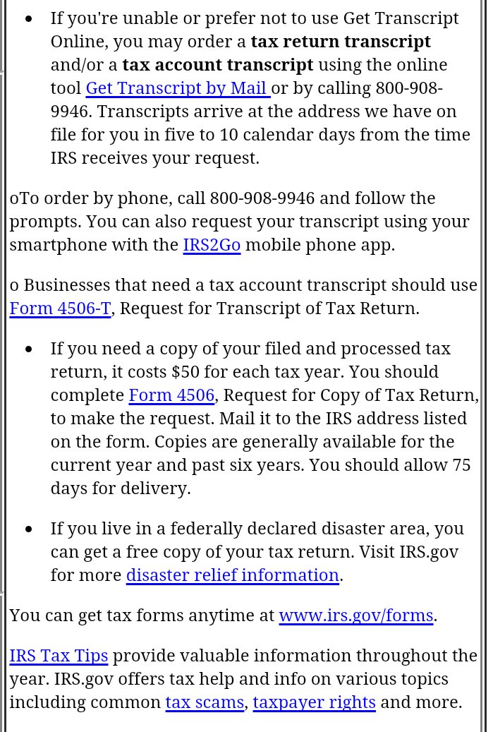 SFinancialR's tweet image. Need a #transcript or copy of last years #taxreturn ? #taxtips