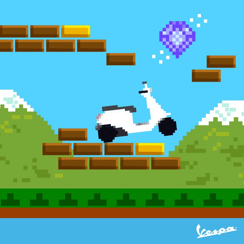 vespa_do's tweet photo. Celebramos el #videogameday con 8 BITS DE VESPA. 👾 
https://t.co/MbaXmJAiNK
#Vespa https://t.co/iMWE7kfj8S