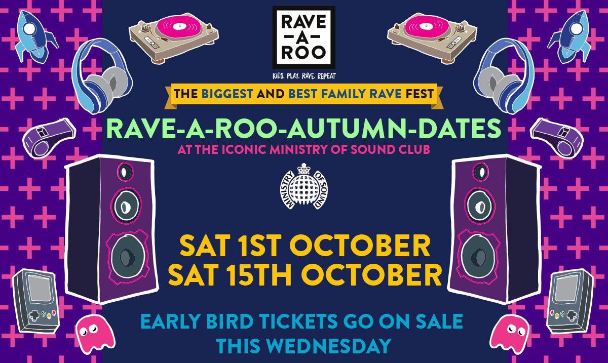 RaveARoo's tweet image. READY-OR-NOT, HERE-WE-COME.
We're back at @ministryofsound for our Autumn Block.
Tickets on sale Wed 3rd Aug 2016.