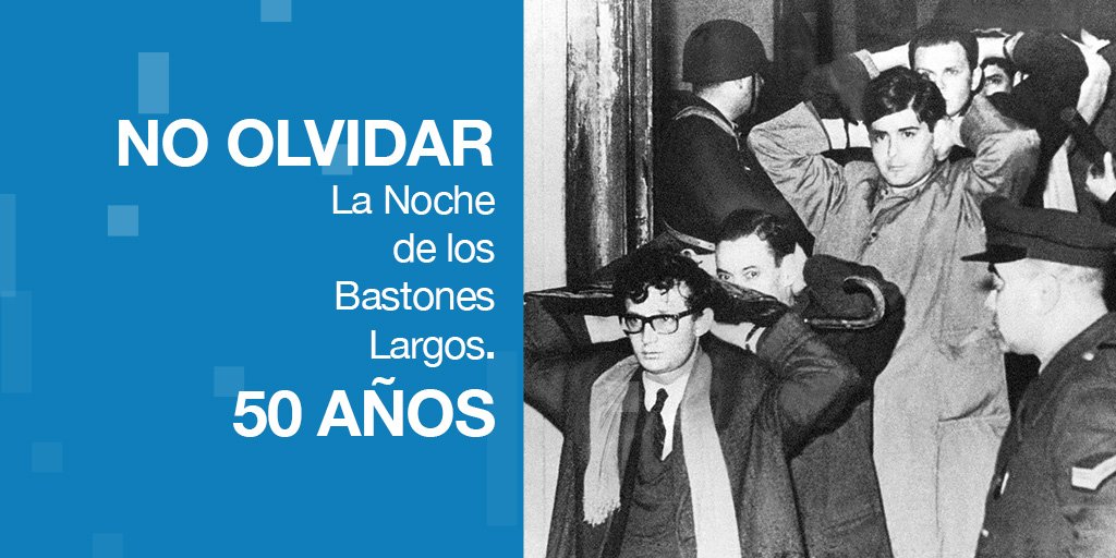 herlombardi's tweet photo. A 50 años de la noche de los bastones largos, comparto la columna que publiqué en Perfil. https://t.co/GkzSUgWxBr https://t.co/BSgdlfHcjO