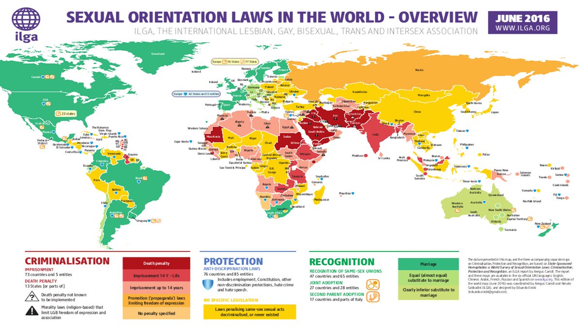 FierteMTLPride's tweet photo. Map of laws on sexual orientation in the world, still so much work to be done!
https://t.co/TwroJESEu4
#fierteMTL https://t.co/sn7CgBRbF6