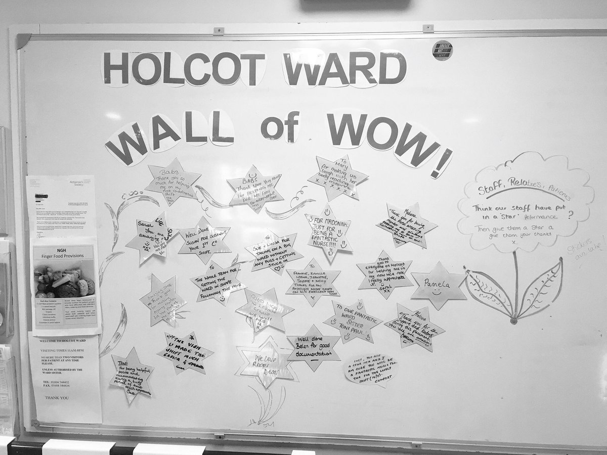 NHSfox1's tweet photo. The wall of wow - great to focus on the positive - well done team! https://t.co/sBGFTpJUzG