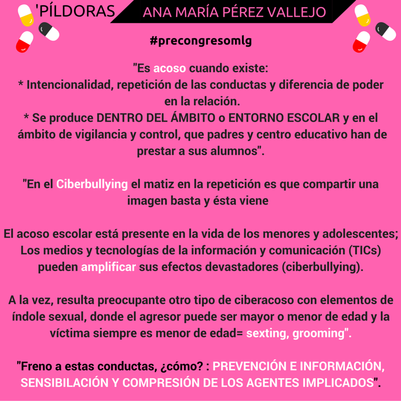 precongresoMLG's tweet photo. #Píldoras de Ana María Pérez Vallejo en el #precongresomlg https://t.co/OtzvKbe8St