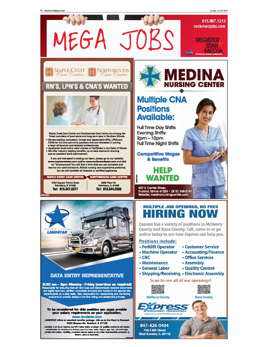 RockRiverJobs's tweet photo. There are lots of job openings in the Rockford area. Check them out now! 
#jobs #employment #jobsearch https://t.co/c2FvTBpvAO