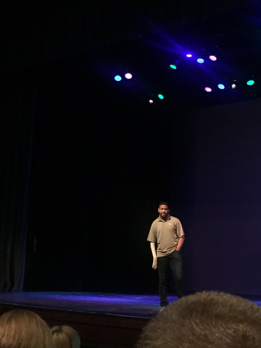 gmsdevilsband's tweet photo. So blessed to hear @InkyJohnson speak at #GCSOpening2016 https://t.co/m7H5ttp8Fa