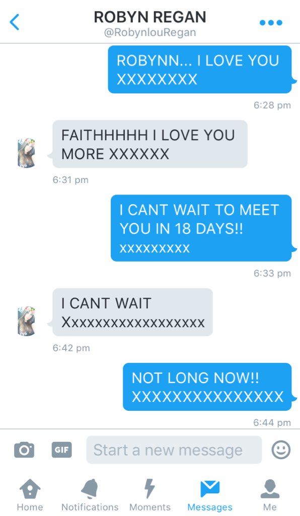 SwainWearsPrada's tweet photo. Throwback to when I had 18 days to wait until I meet her and now I have 2! I love @RobynlouRegan lots๐ #QueenRobynโค๏ธ https://t.co/Hwq4MTcd9d