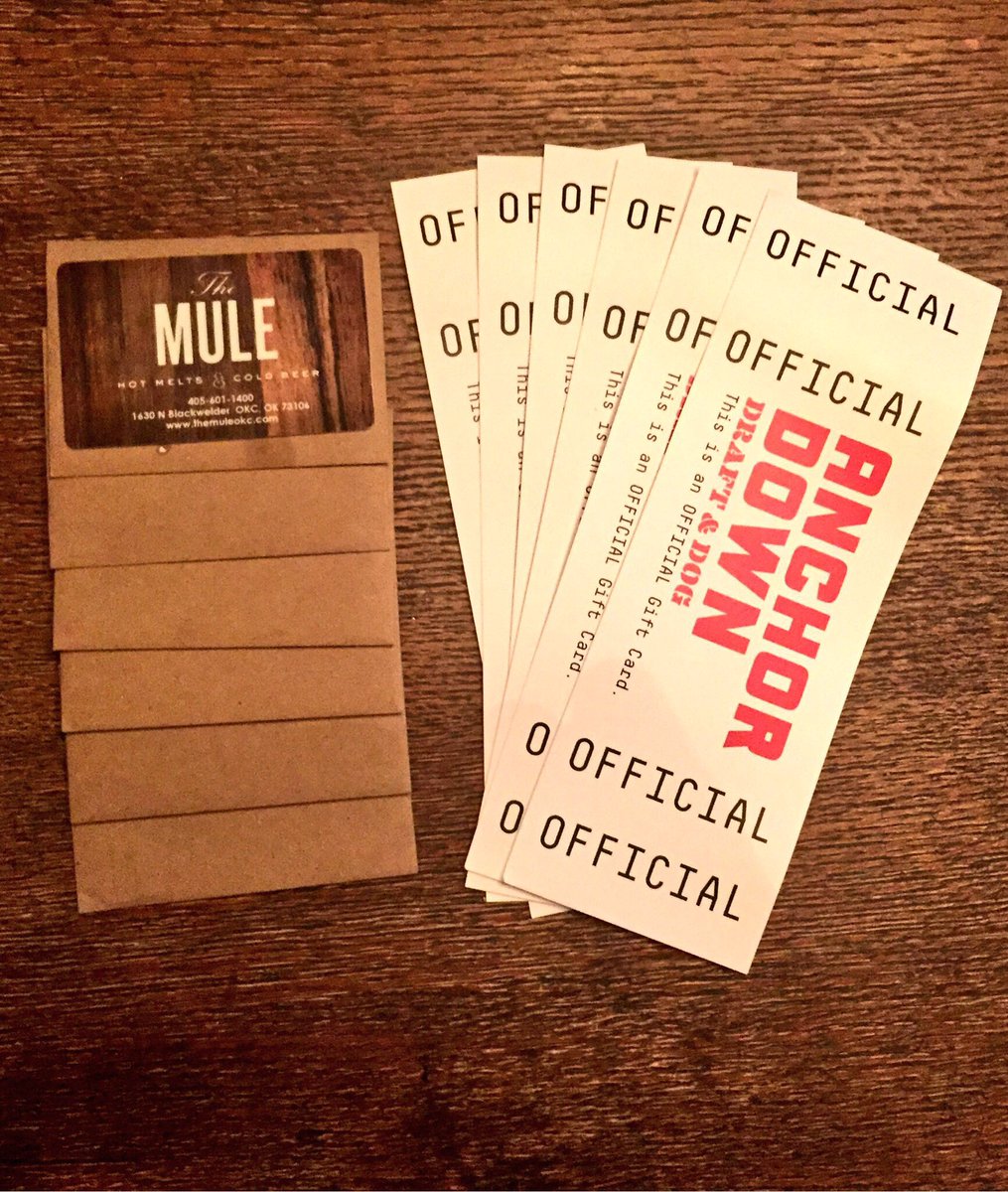 DownToDunk's tweet image. WIN A $10 GIFT CARD TO ANCHOR DOWN!

Must RT and follow @dtdpodcast @AnchorDownOKC and @TheMuleOKC to win
