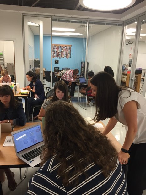 tysieray's tweet photo. Amazingly dedicated teachers digging into standards based grading @CAofKC https://t.co/cHo3He2jVq