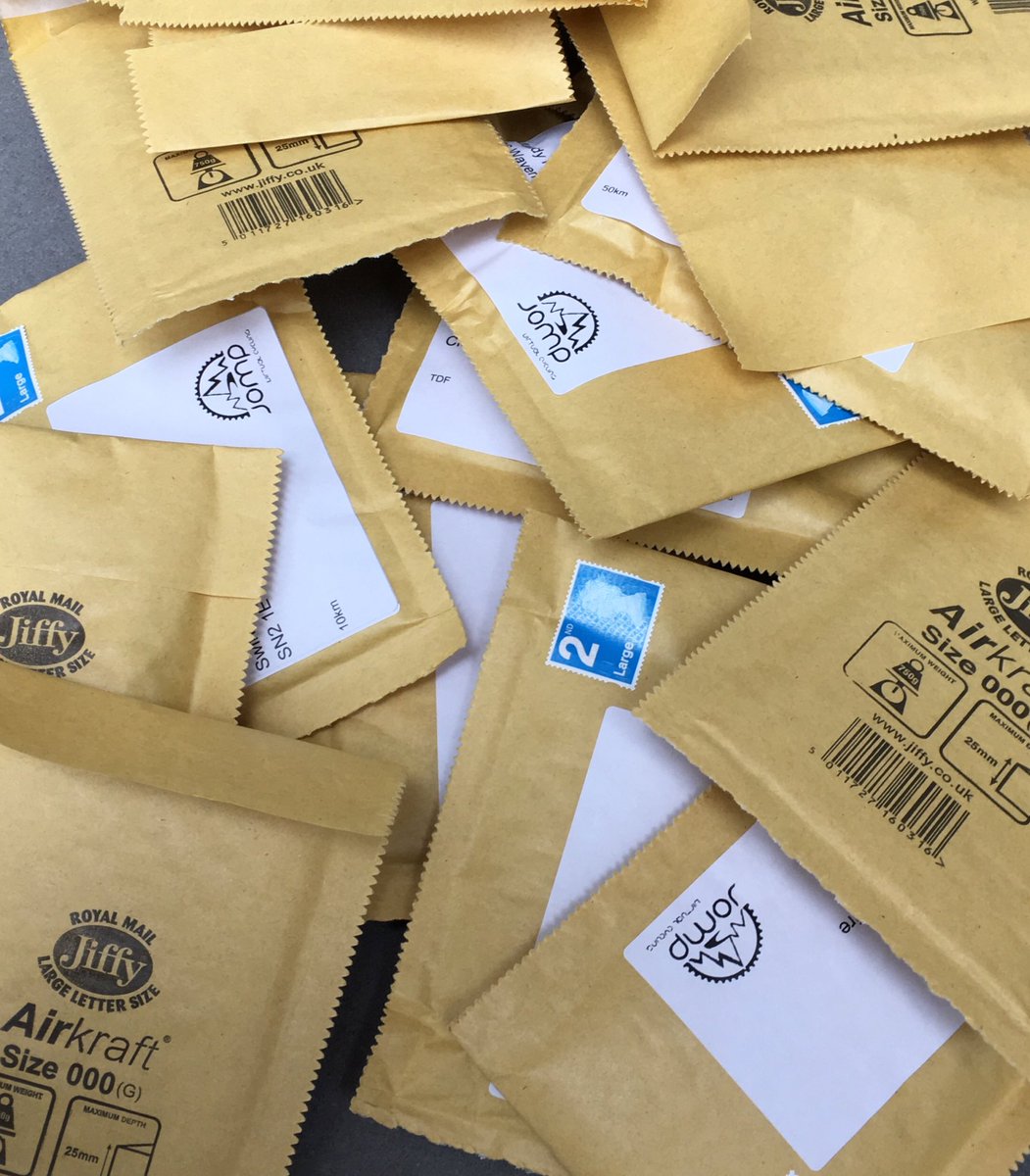 JOMPVirtualCycl's tweet photo. Medals all packed and ready to go! They will be sent out tomorrow #jompers #cycling #medals https://t.co/gnEX1eG30c