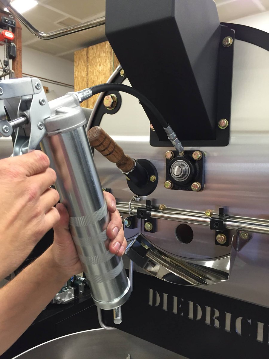 DiedrichRoaster's tweet photo. Easily accessible grease zirks ... a crucial part of your roaster maintenance! #diedrichdifference https://t.co/BBJkEsa6gP