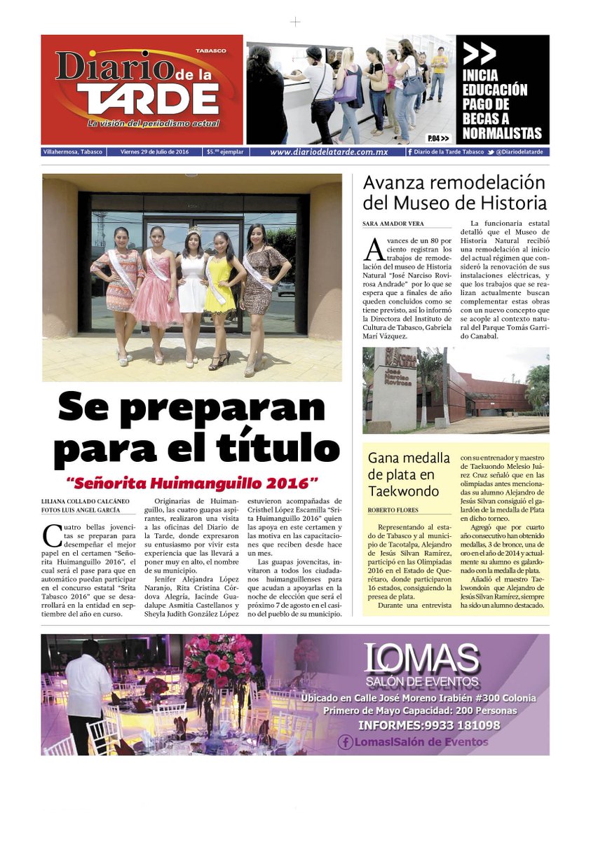majruiz's tweet photo. -Pago de becas -Remodelación museo -Srita. Huimanguillo 2016 -Plata en TKD para choco https://t.co/OrbGJh7oCb