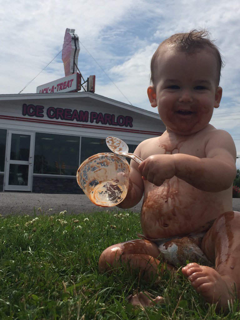 adamconter's tweet photo. #lickatreat there are no words. My son is a fan #CapeBreton #icecream https://t.co/8zyOsvLPP0