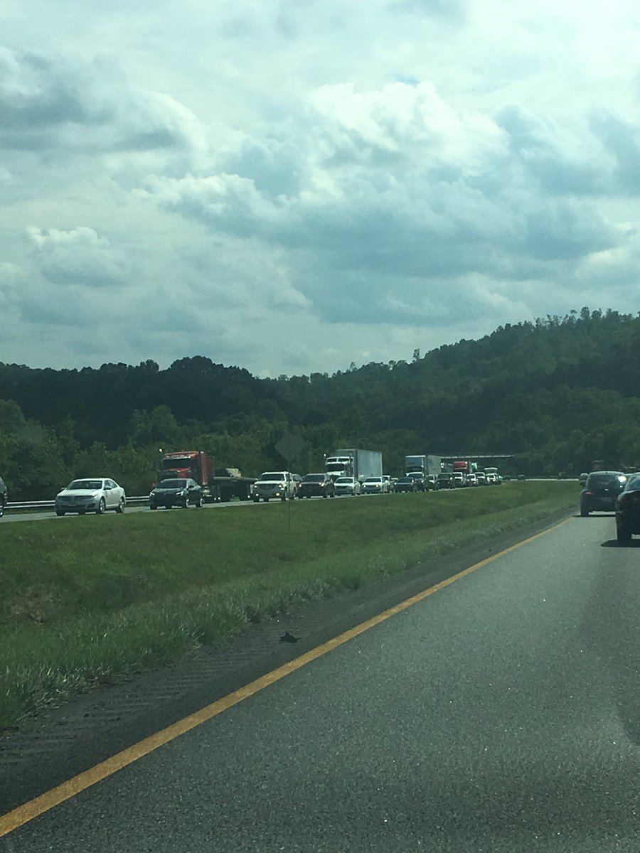 JeremyBolden's tweet photo. I-24 North into Chattanooga locked down from downtown to I-59 interchange @spann @aldotcom https://t.co/NDOBUBzu7T
