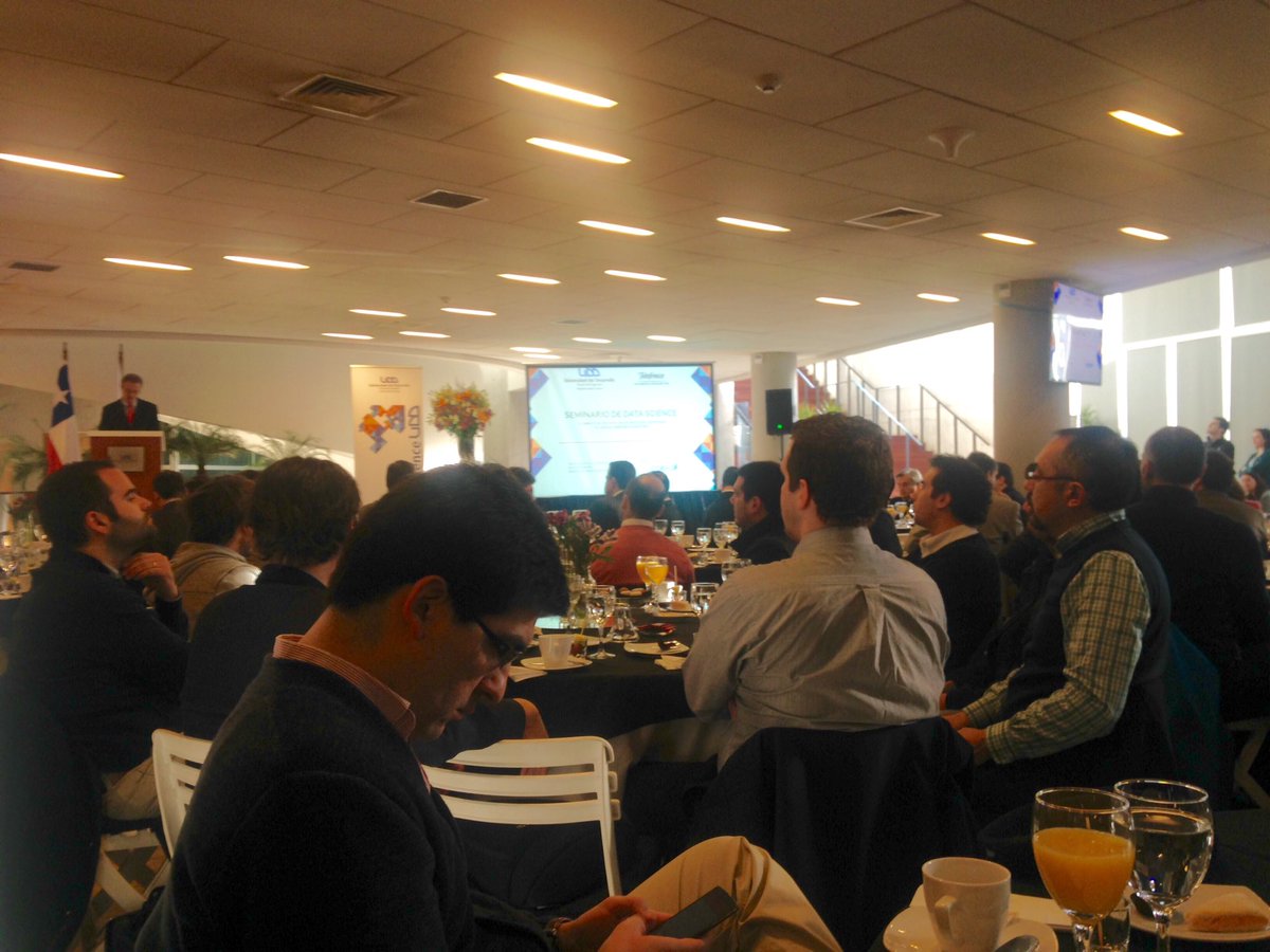 datacampfire's tweet photo. @datacampfire at excellent @DataScienceUDD seminar by @UDD_cl and @telefonicaid Thanks for organising! https://t.co/bFuWtcIwTQ