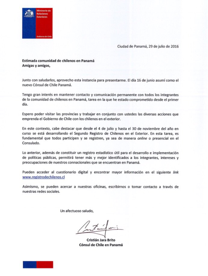 Embajada de Chile en Panamá on Twitter: 