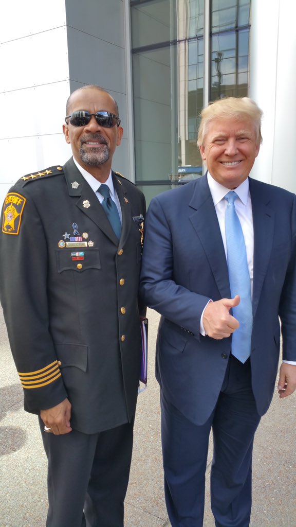 SheriffClarke's tweet photo. With the world on fire I'll vote for @realDonaldTrump a leader, to save the country over playing gender politics. https://t.co/aQd2vm6K7D