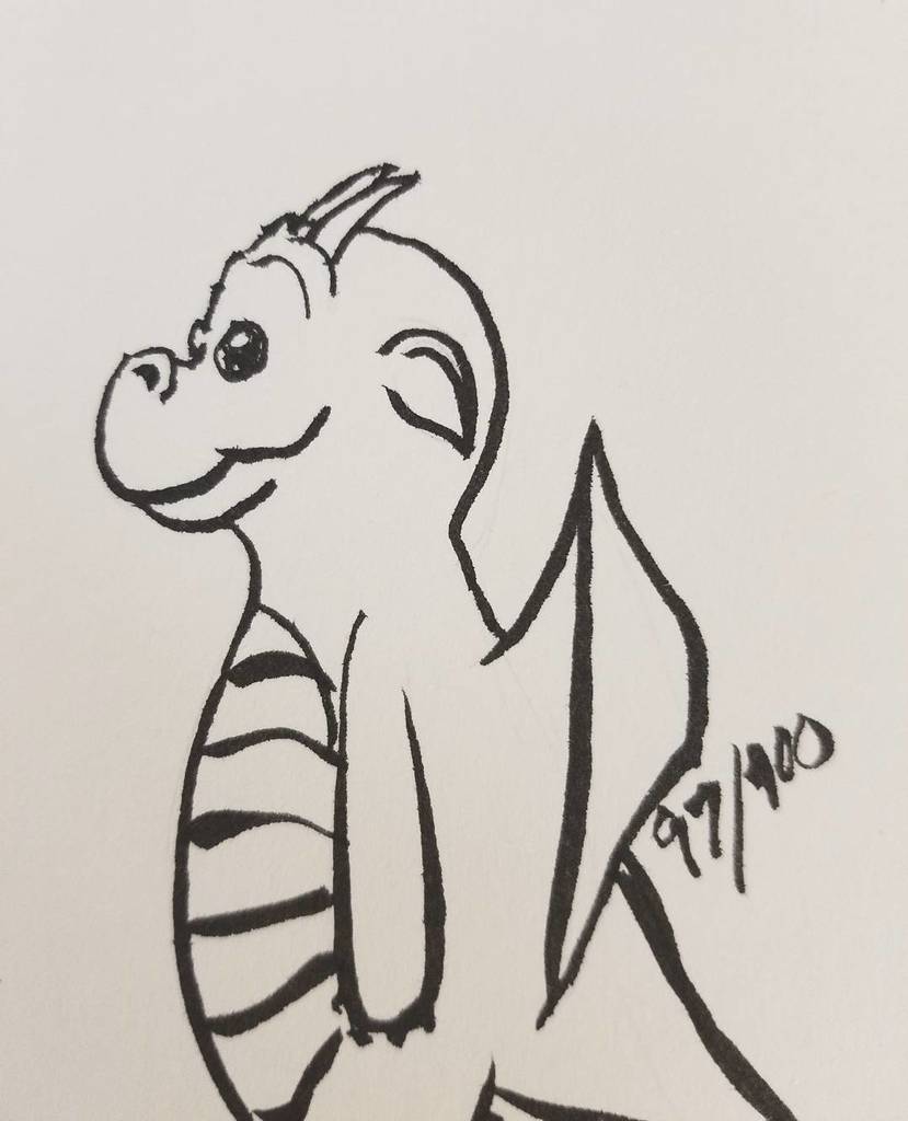 sarahjoydrake's tweet photo. #the100dayproject #100daysofdragons playing with profile view. This isn't quite it. https://t.co/2VVGzMu6Oe https://t.co/OHNfvU6Eu8