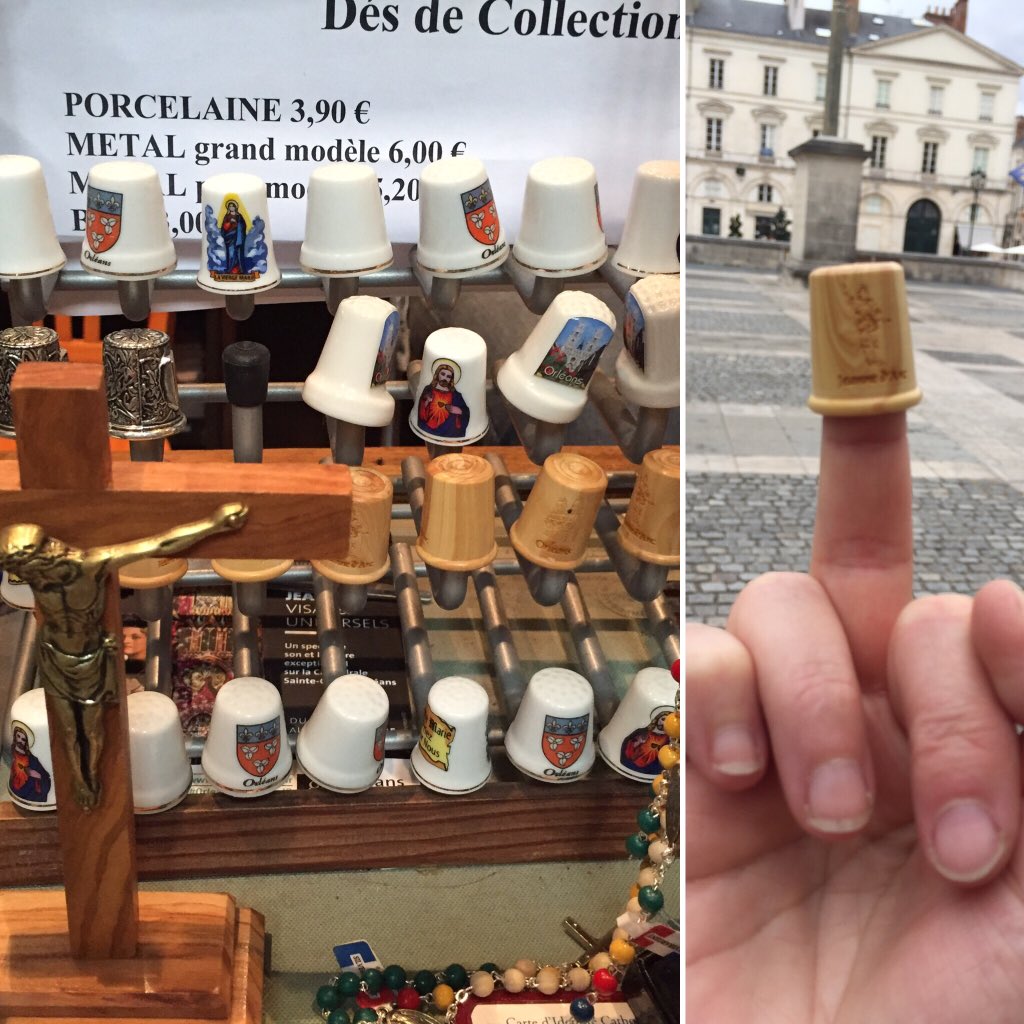 Feovogt's tweet photo. Jeanne d'Arc ihr Holzfingerhut https://t.co/XfuRLId45X
