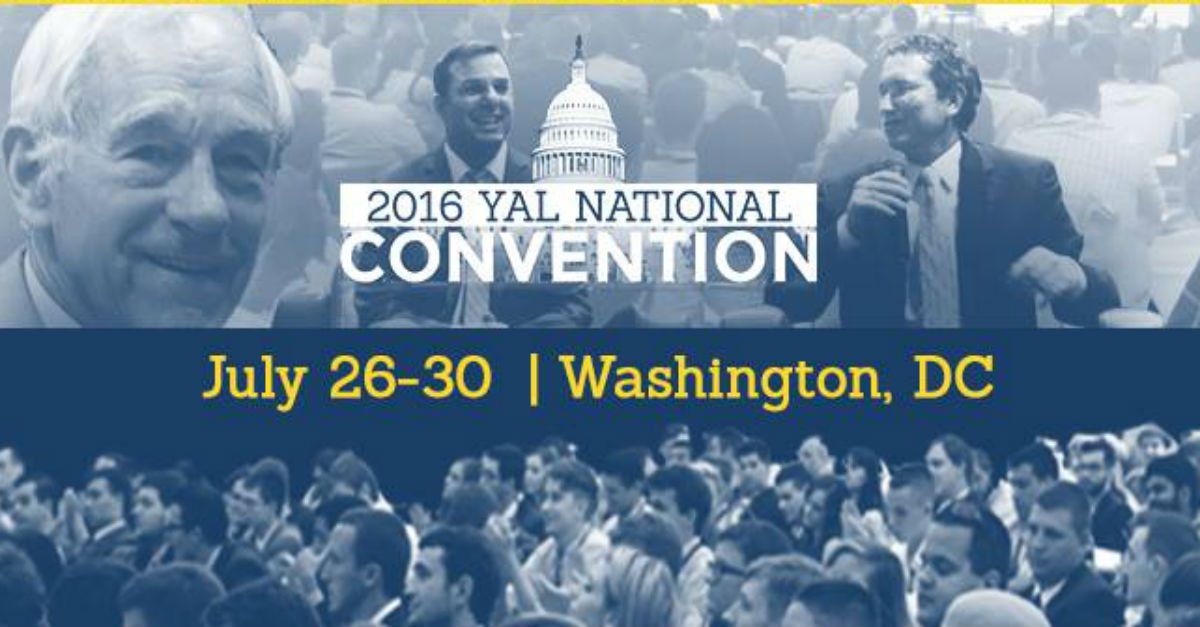 sfliberty's tweet photo. Millenials unite for liberty at #YALCon2016! https://t.co/seTutFXmsa #BeTheNext .@Zuri_Davis https://t.co/SnnGqdbmTc